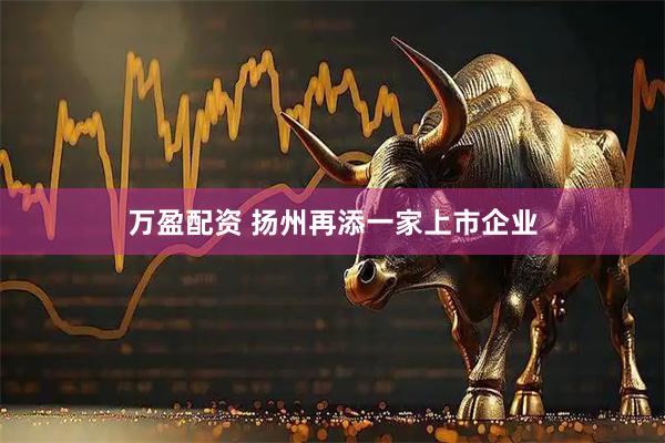 万盈配资 扬州再添一家上市企业