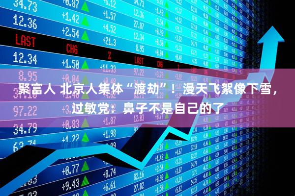 聚富人 北京人集体“渡劫”！漫天飞絮像下雪，过敏党：鼻子不是自己的了